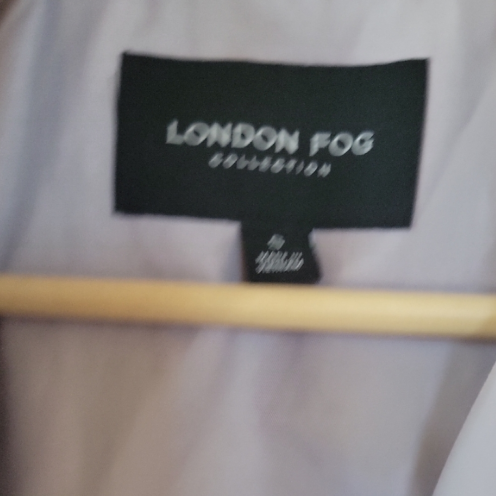 London Fog Purple Trench Coat with Belt - Picture 3 of 6